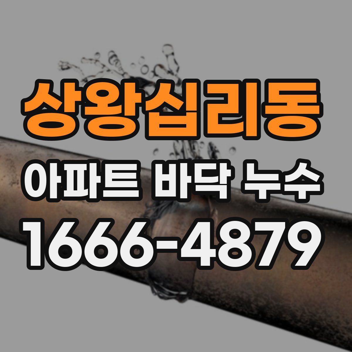 상왕십리동 아파트 바닥 누수