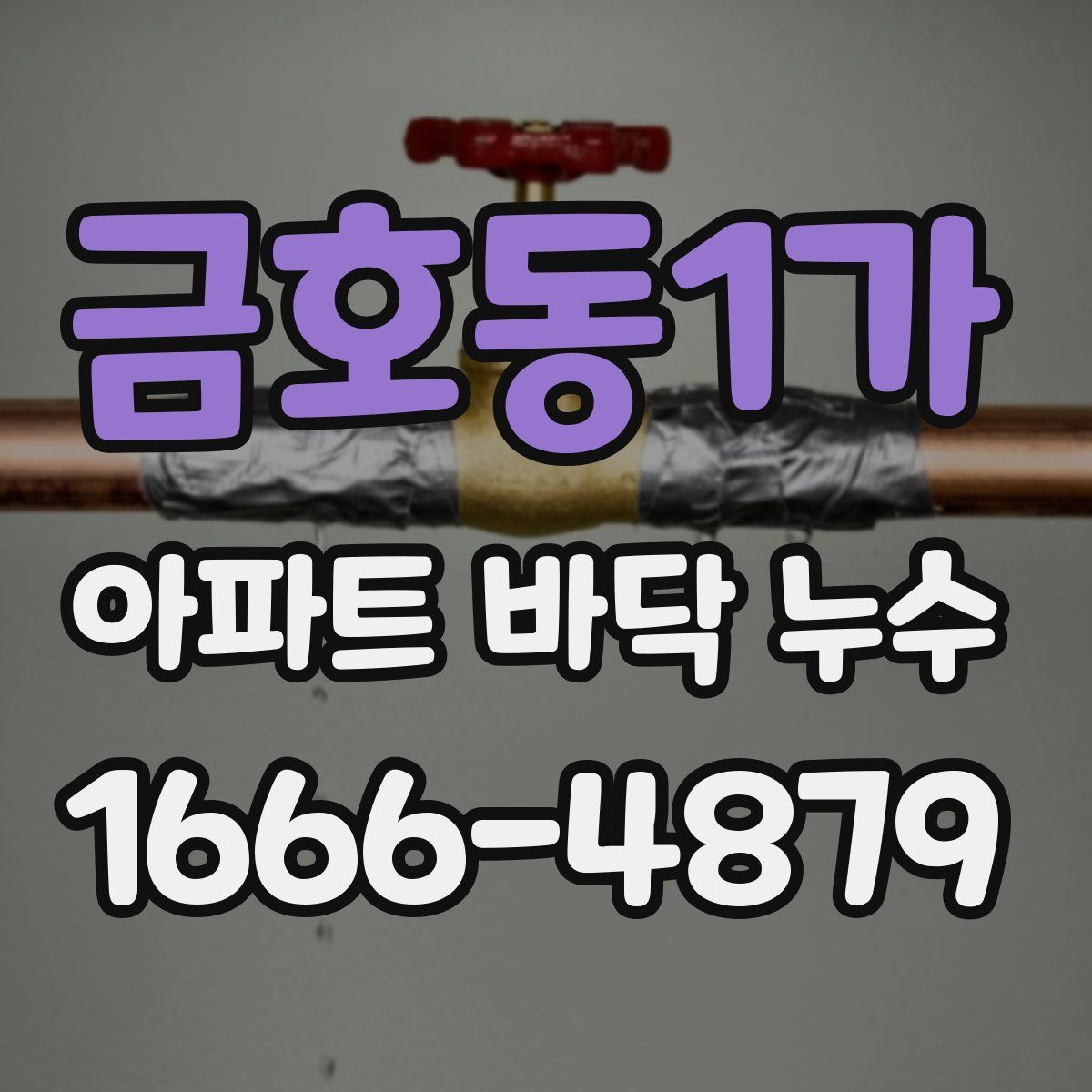 금호동1가 아파트 바닥 누수
