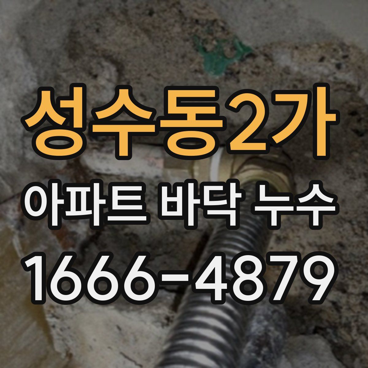 성수동2가 아파트 바닥 누수