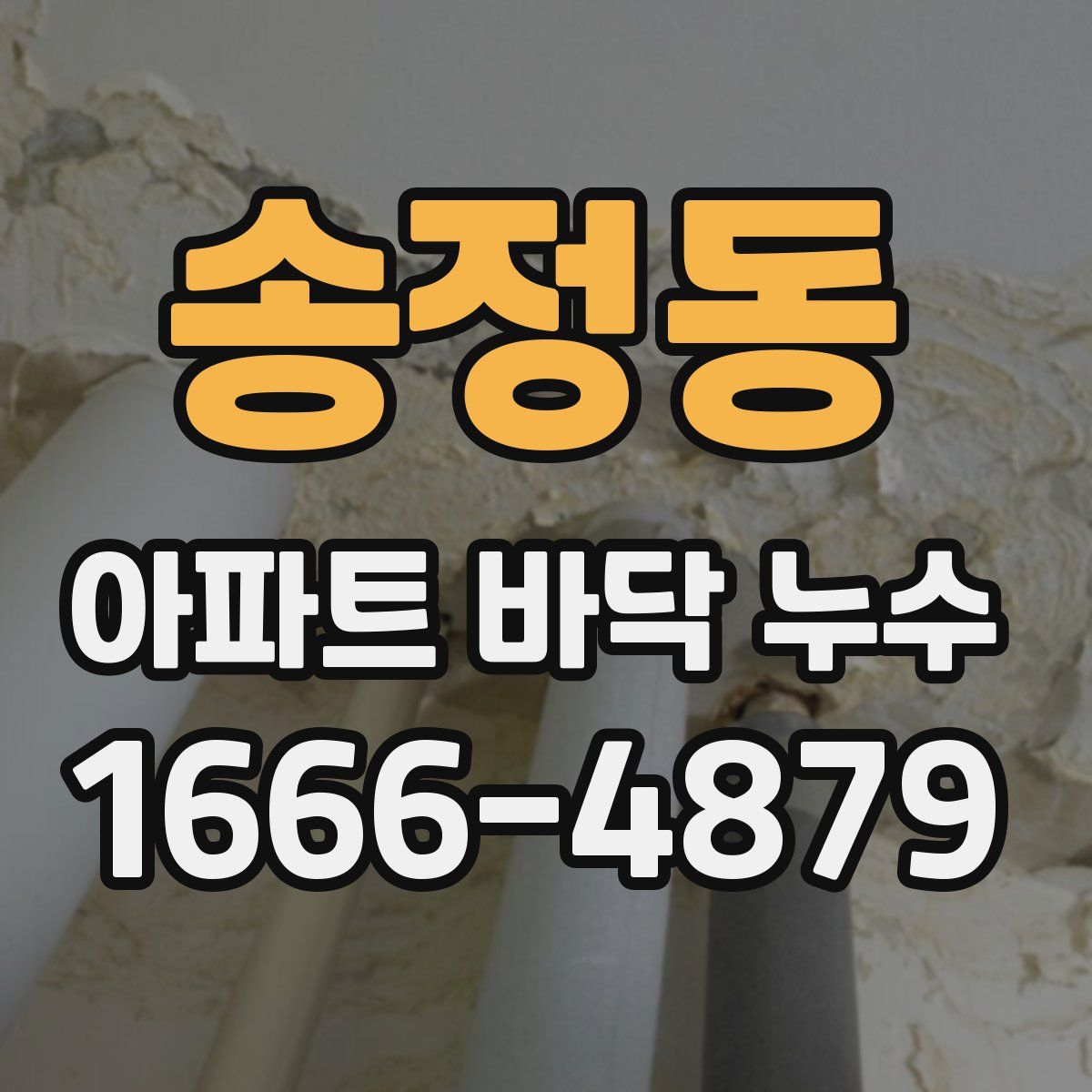 송정동 아파트 바닥 누수