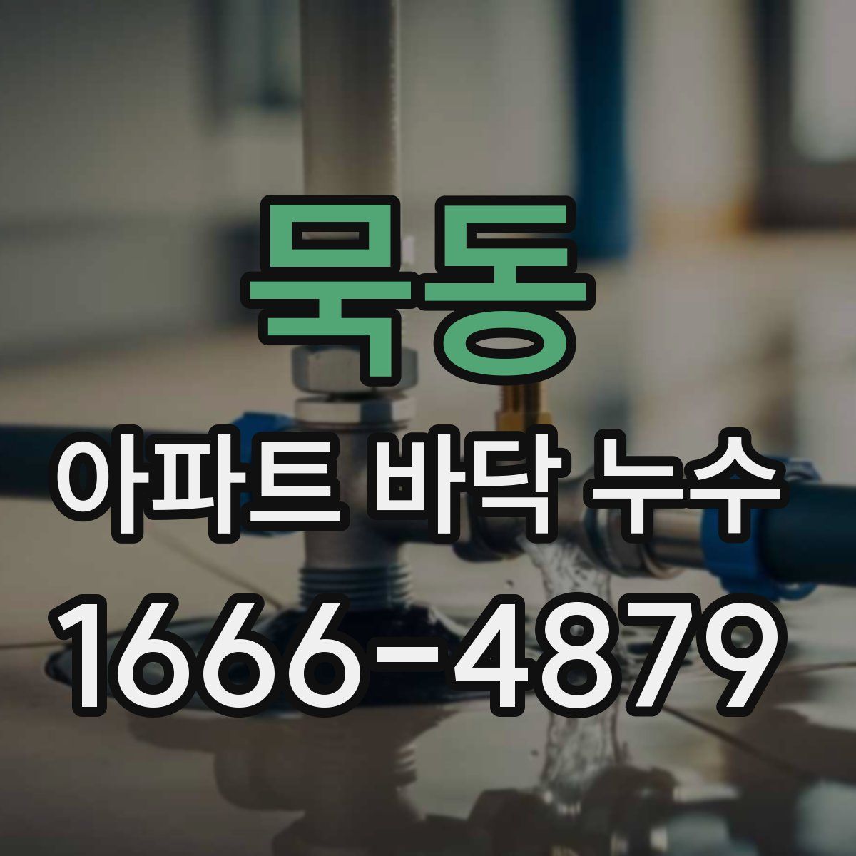 묵동 아파트 바닥 누수