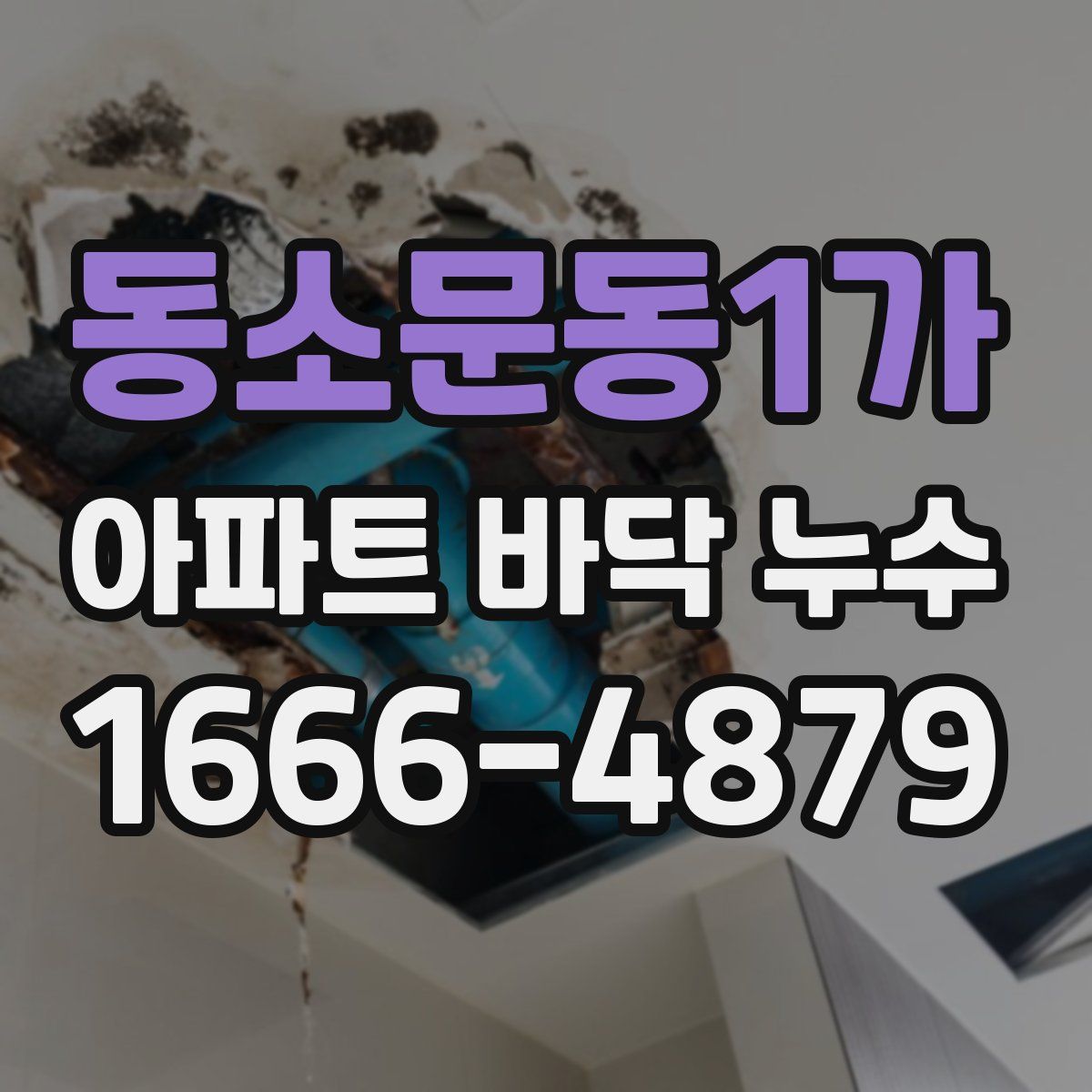동소문동1가 아파트 바닥 누수