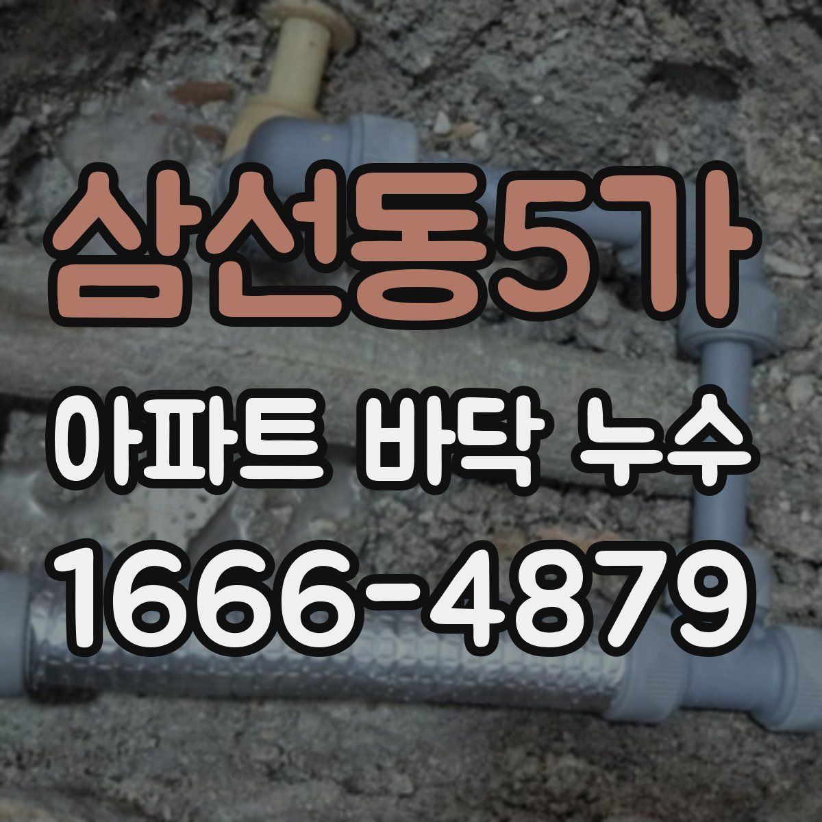 삼선동5가 아파트 바닥 누수