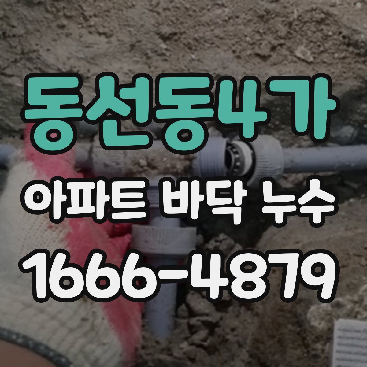 동선동4가 아파트 바닥 누수