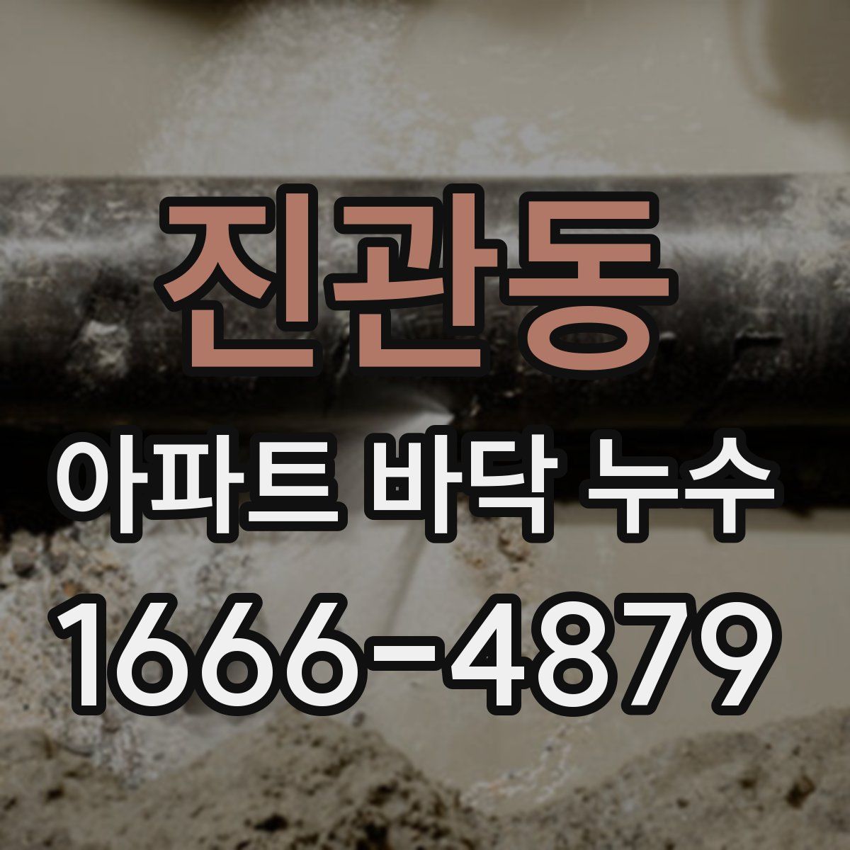 진관동 아파트 바닥 누수