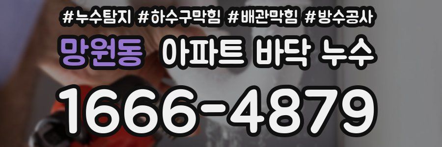 망원동 아파트 바닥 누수