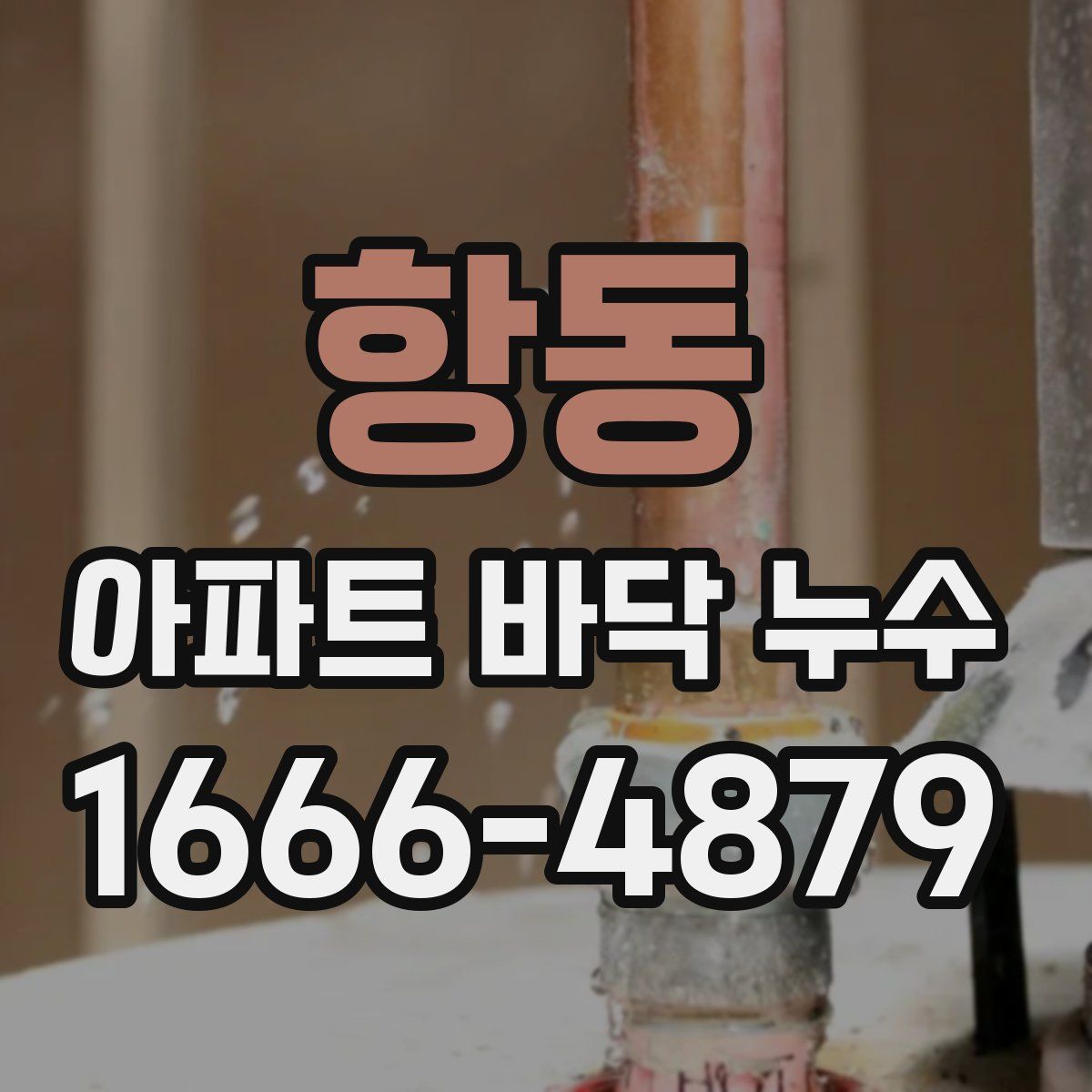 항동 아파트 바닥 누수