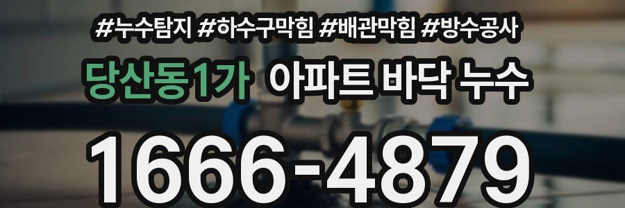 당산동1가 아파트 바닥 누수