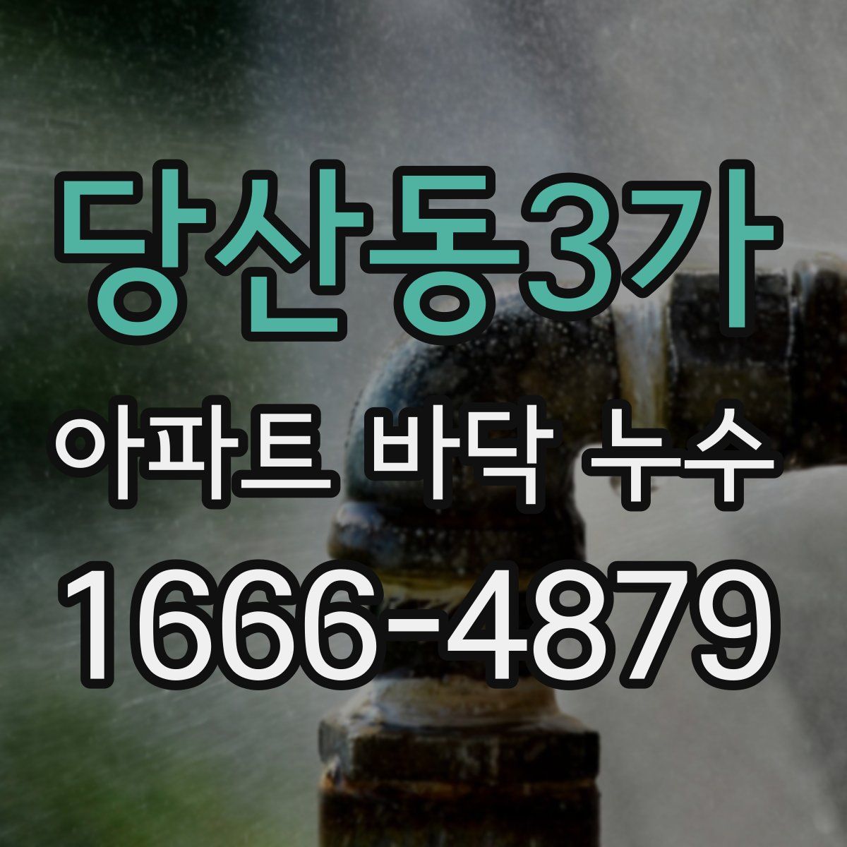 당산동3가 아파트 바닥 누수