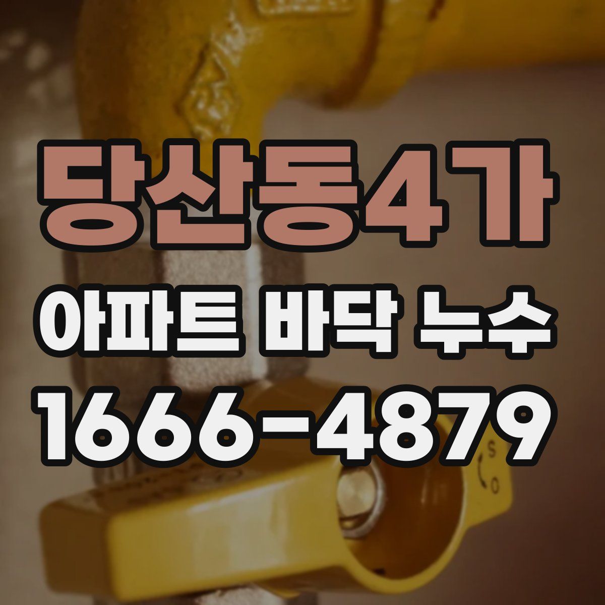 당산동4가 아파트 바닥 누수