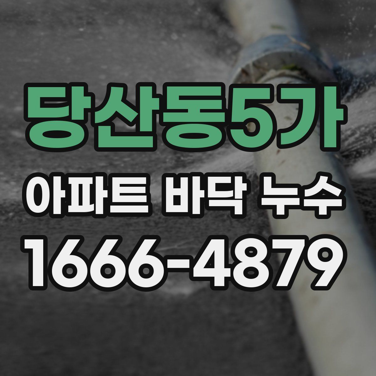 당산동5가 아파트 바닥 누수