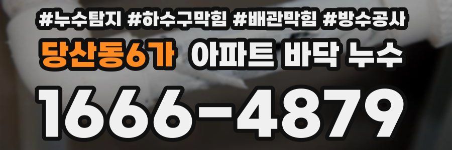 당산동6가 아파트 바닥 누수