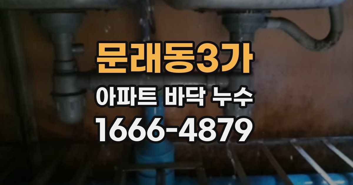 문래동3가 아파트 바닥 누수