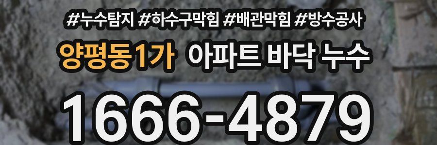 양평동1가 아파트 바닥 누수