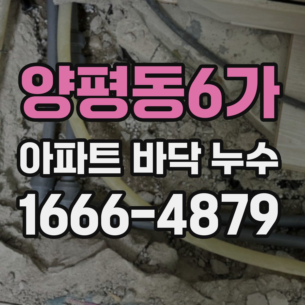 양평동6가 아파트 바닥 누수