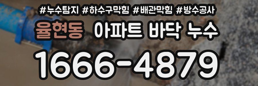 율현동 아파트 바닥 누수
