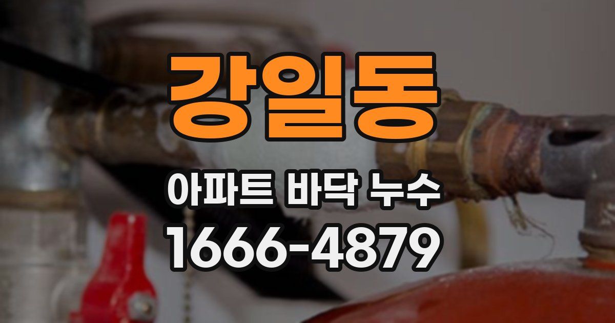 강일동 아파트 바닥 누수