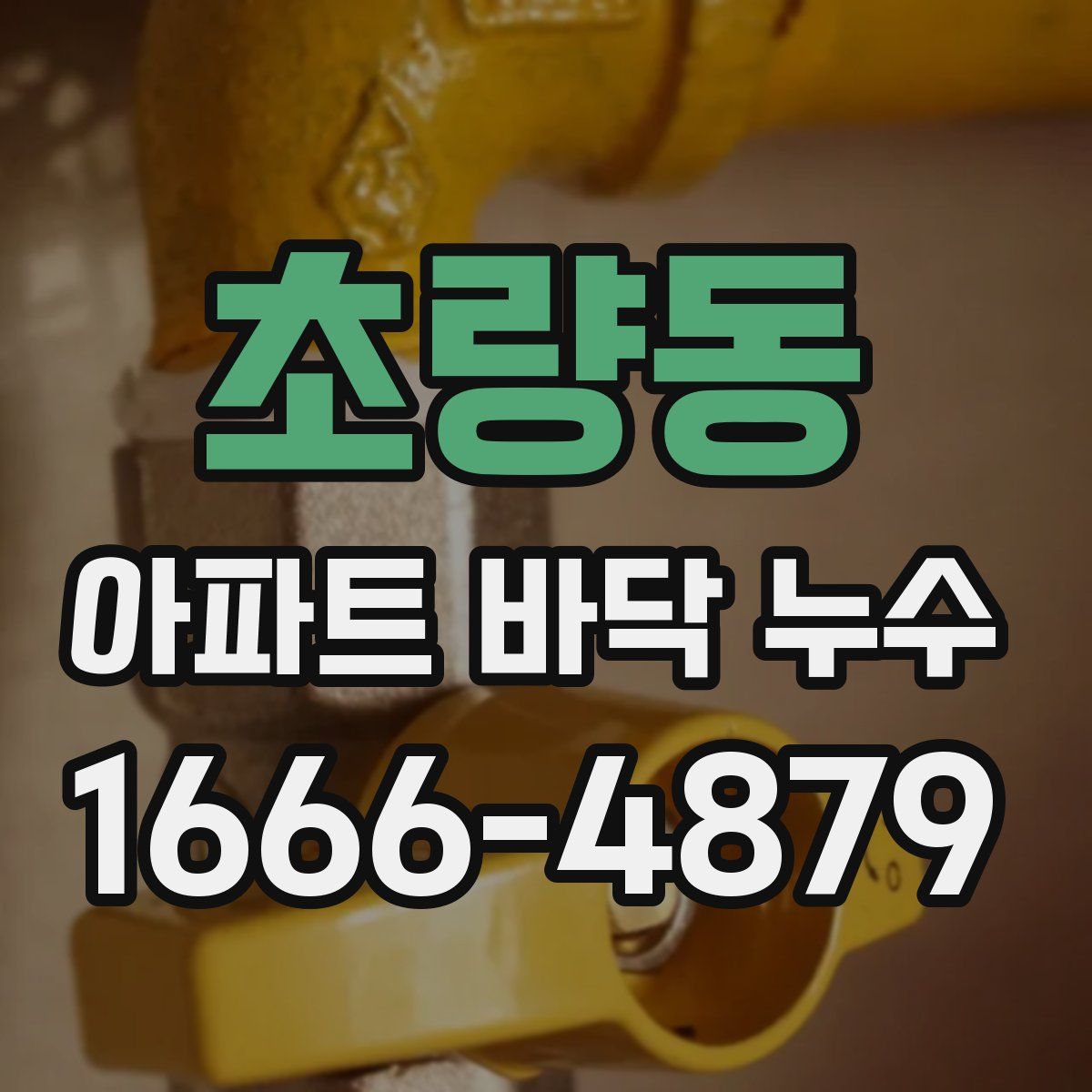 초량동 아파트 바닥 누수
