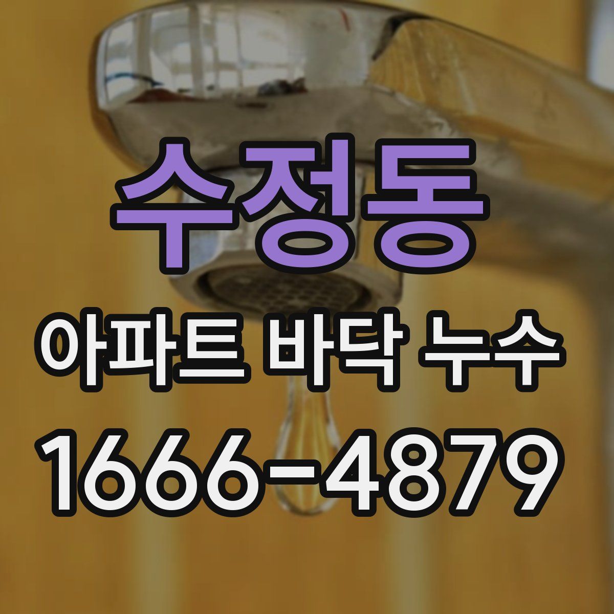 수정동 아파트 바닥 누수