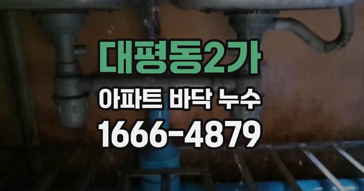 대평동2가 아파트 바닥 누수