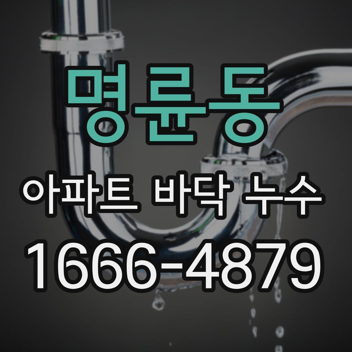 명륜동 아파트 바닥 누수