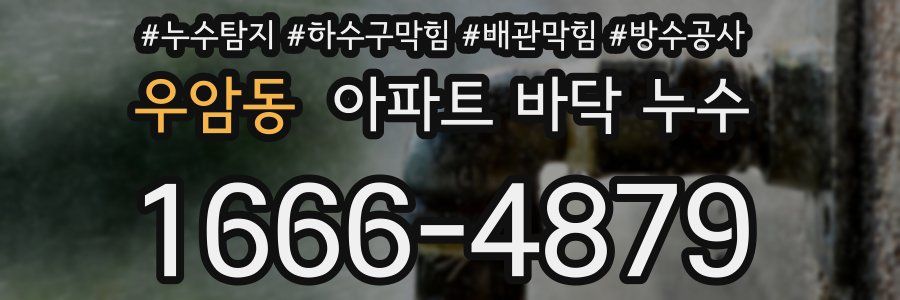 우암동 아파트 바닥 누수