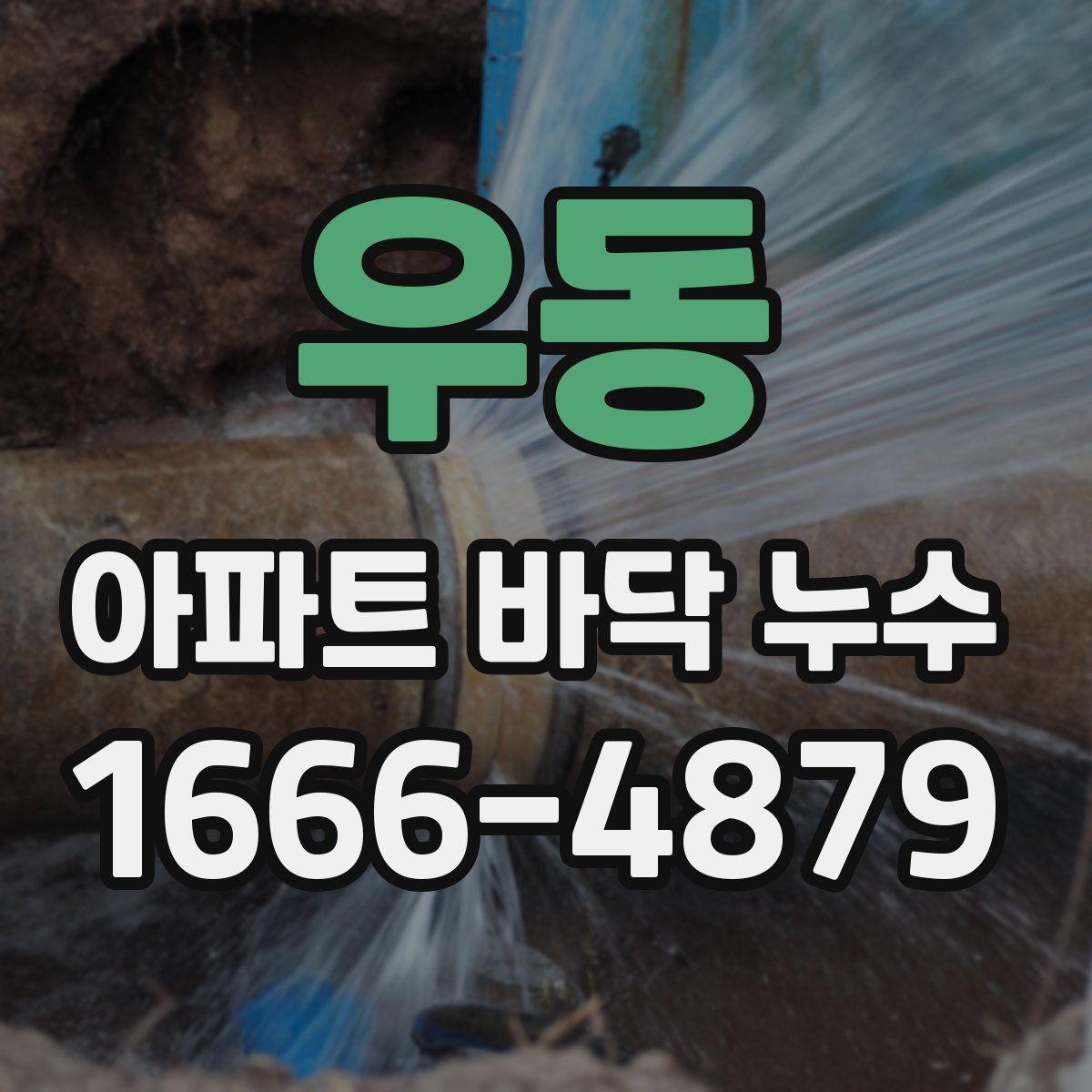 우동 아파트 바닥 누수