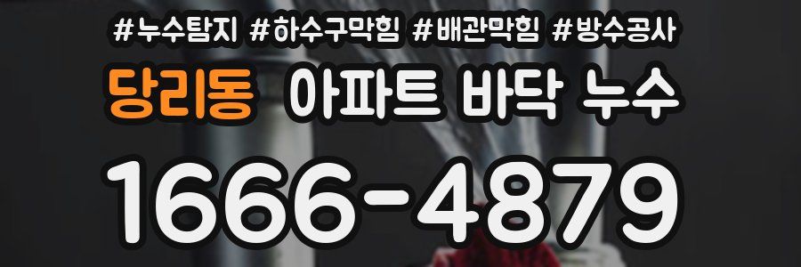 당리동 아파트 바닥 누수
