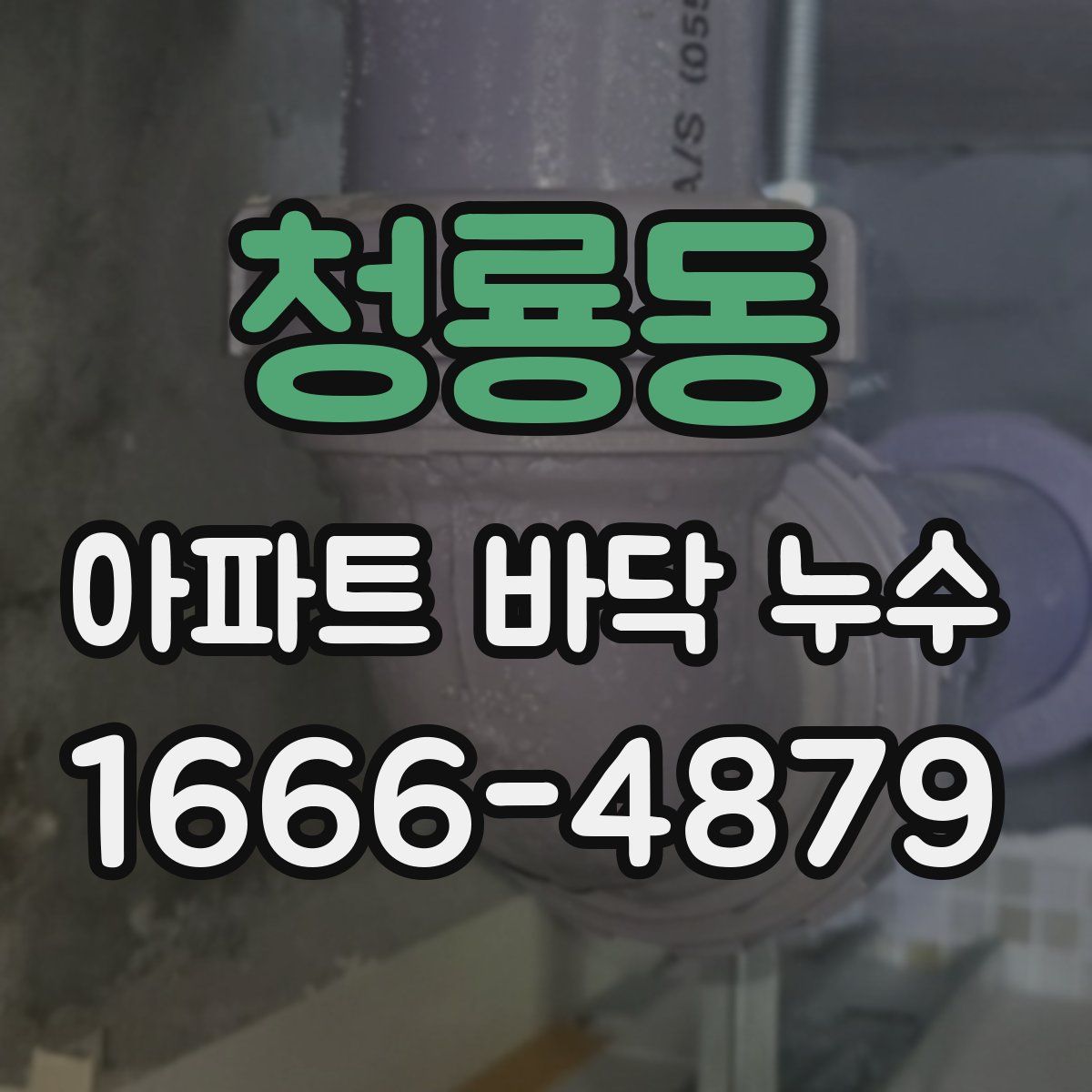 청룡동 아파트 바닥 누수