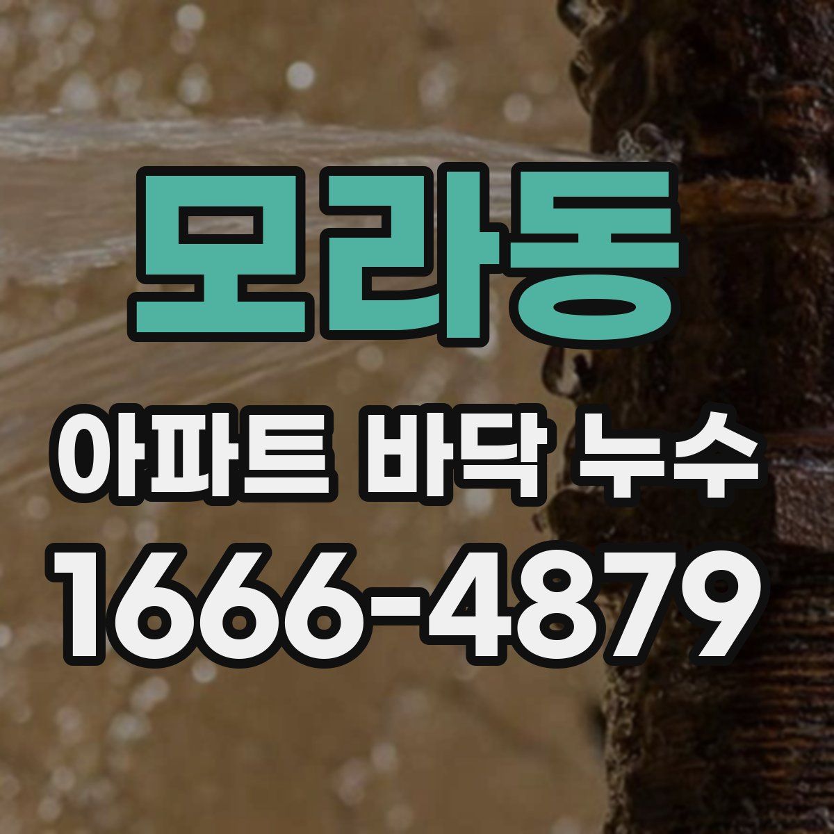 모라동 아파트 바닥 누수