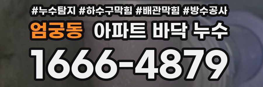 엄궁동 아파트 바닥 누수