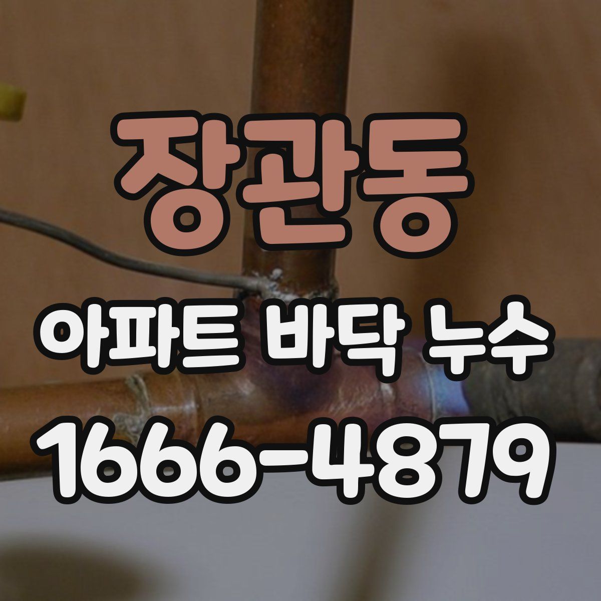 장관동 아파트 바닥 누수
