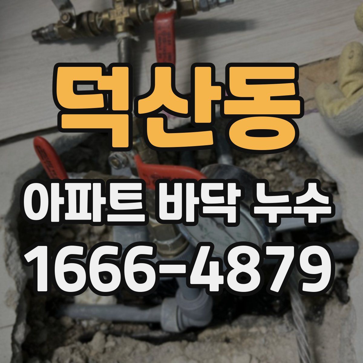 덕산동 아파트 바닥 누수