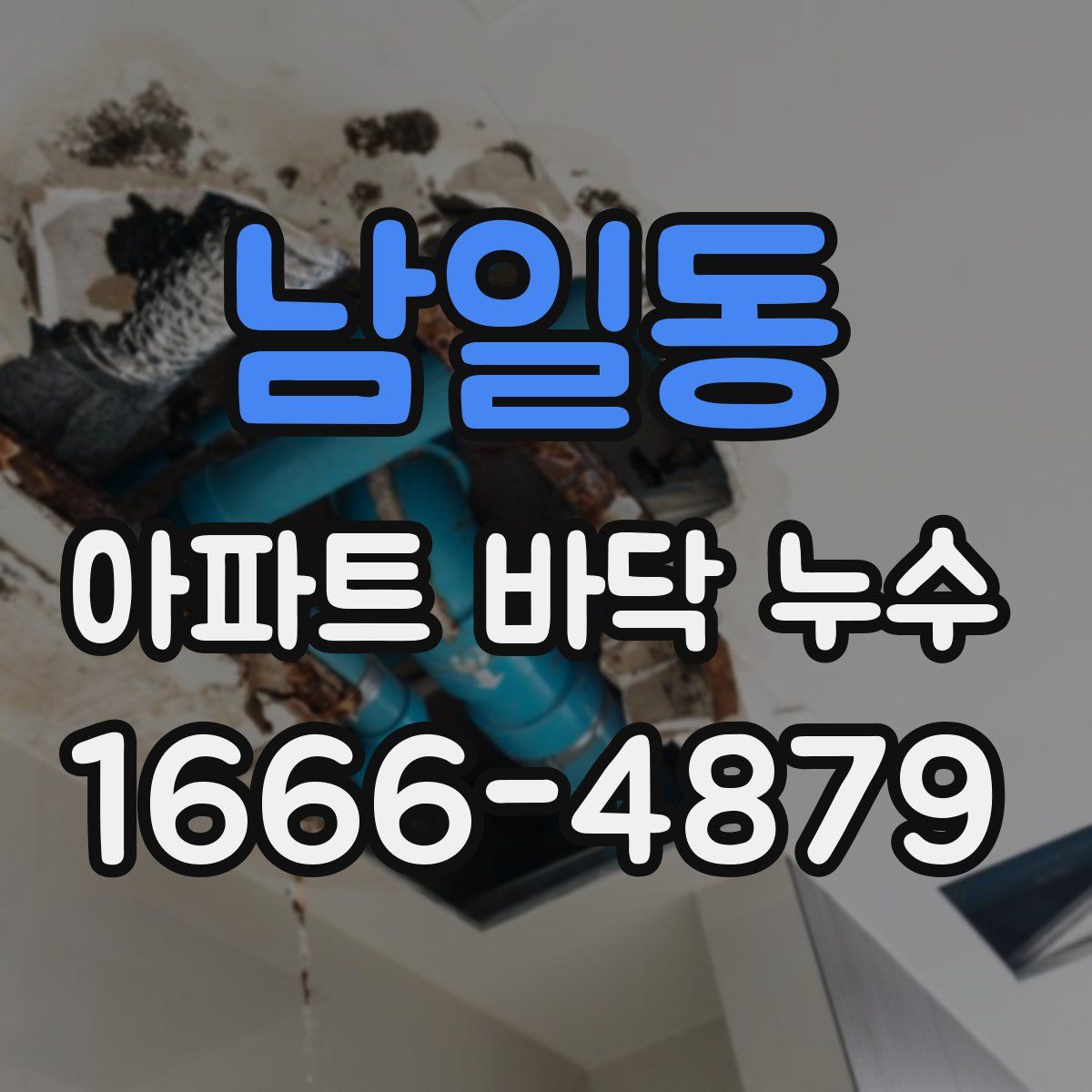 남일동 아파트 바닥 누수