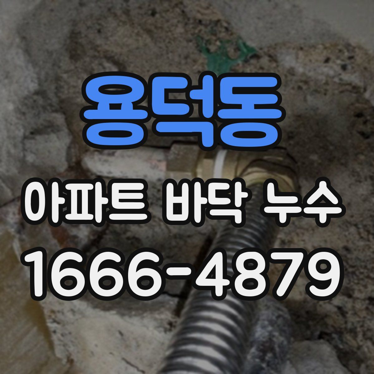 용덕동 아파트 바닥 누수