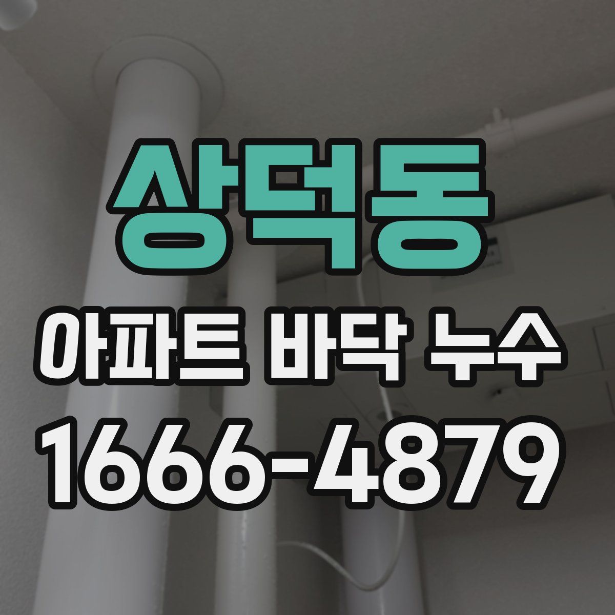 상덕동 아파트 바닥 누수