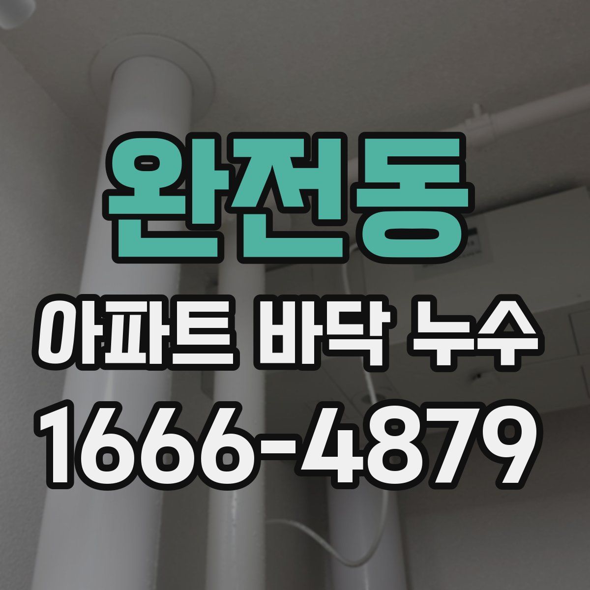 완전동 아파트 바닥 누수