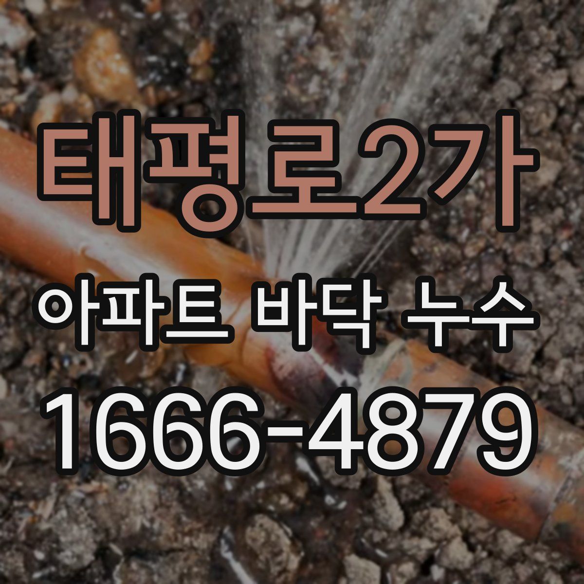 태평로2가 아파트 바닥 누수