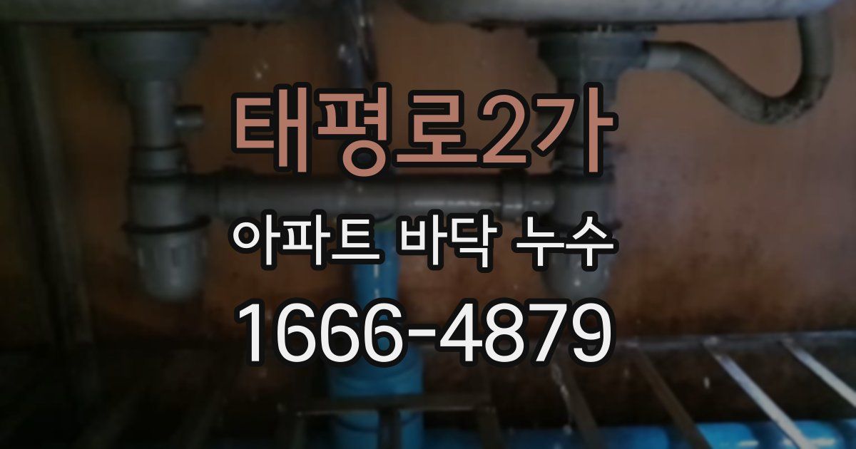 태평로2가 아파트 바닥 누수