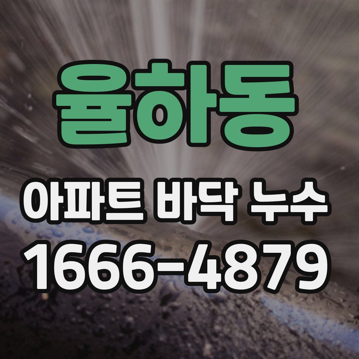 율하동 아파트 바닥 누수