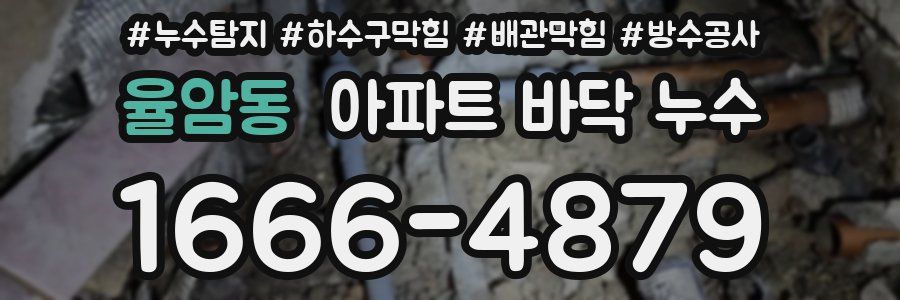 율암동 아파트 바닥 누수