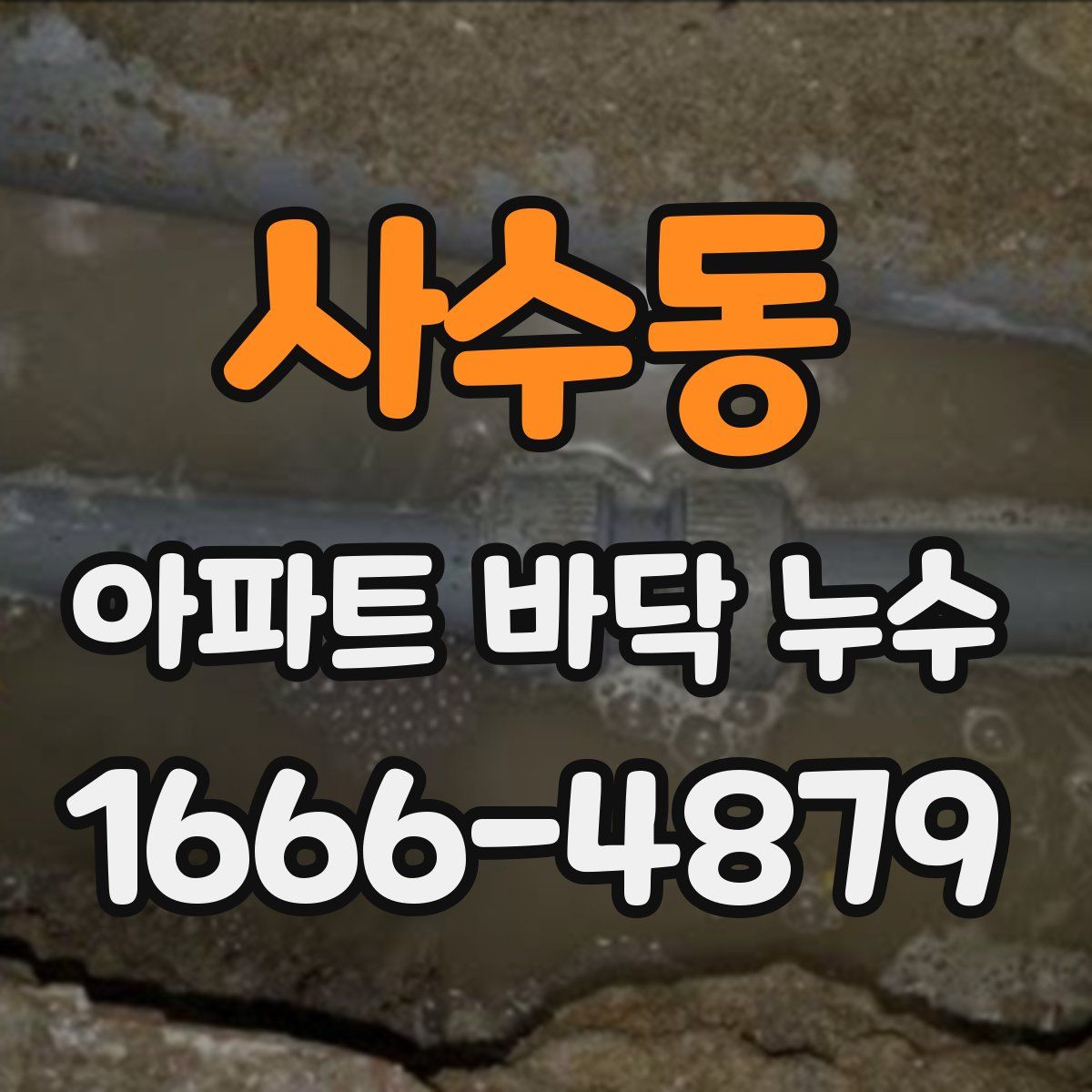 사수동 아파트 바닥 누수