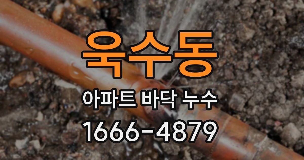 욱수동 아파트 바닥 누수