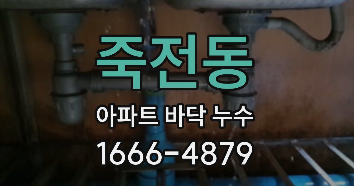 죽전동 아파트 바닥 누수