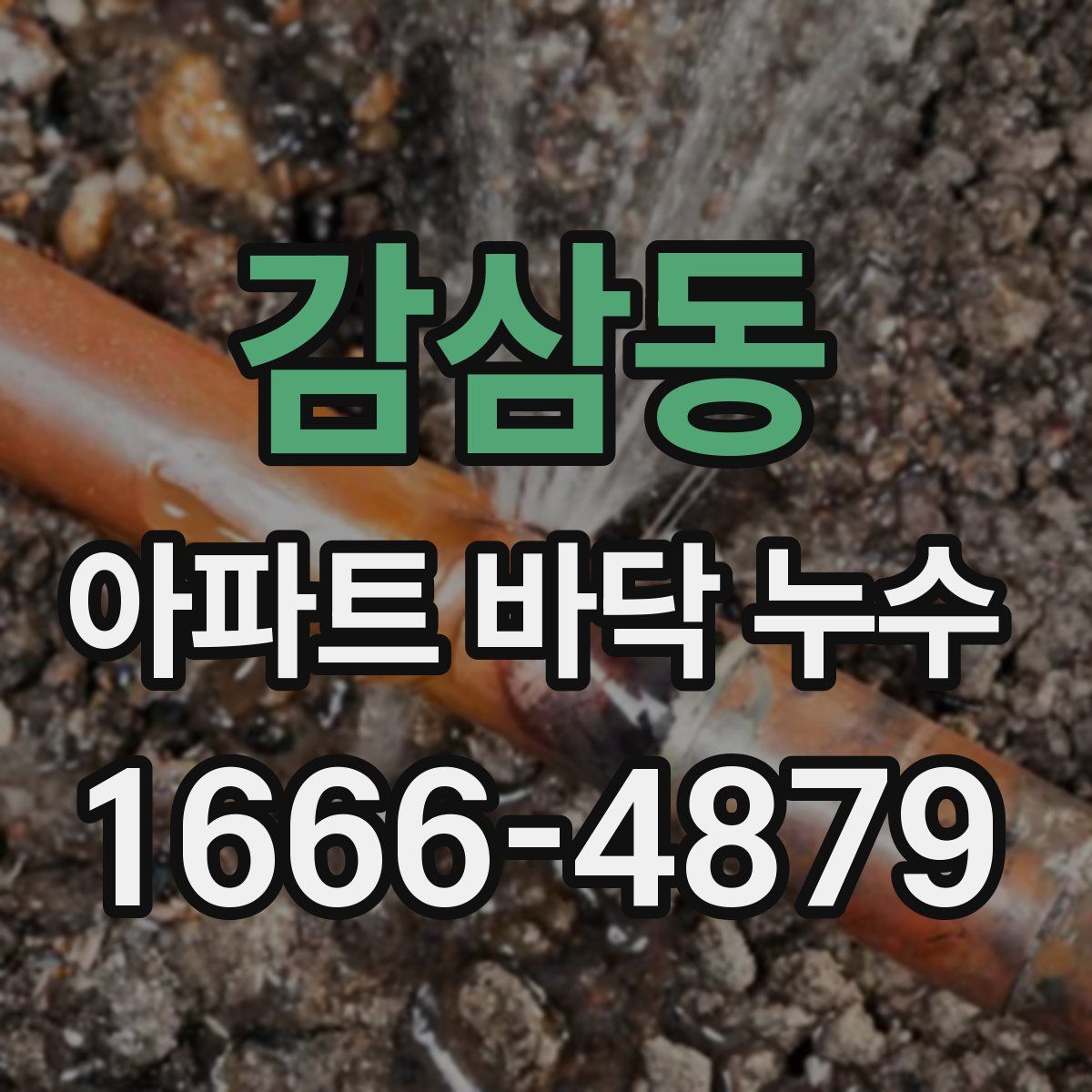감삼동 아파트 바닥 누수
