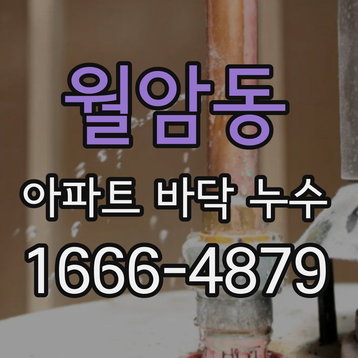 월암동 아파트 바닥 누수