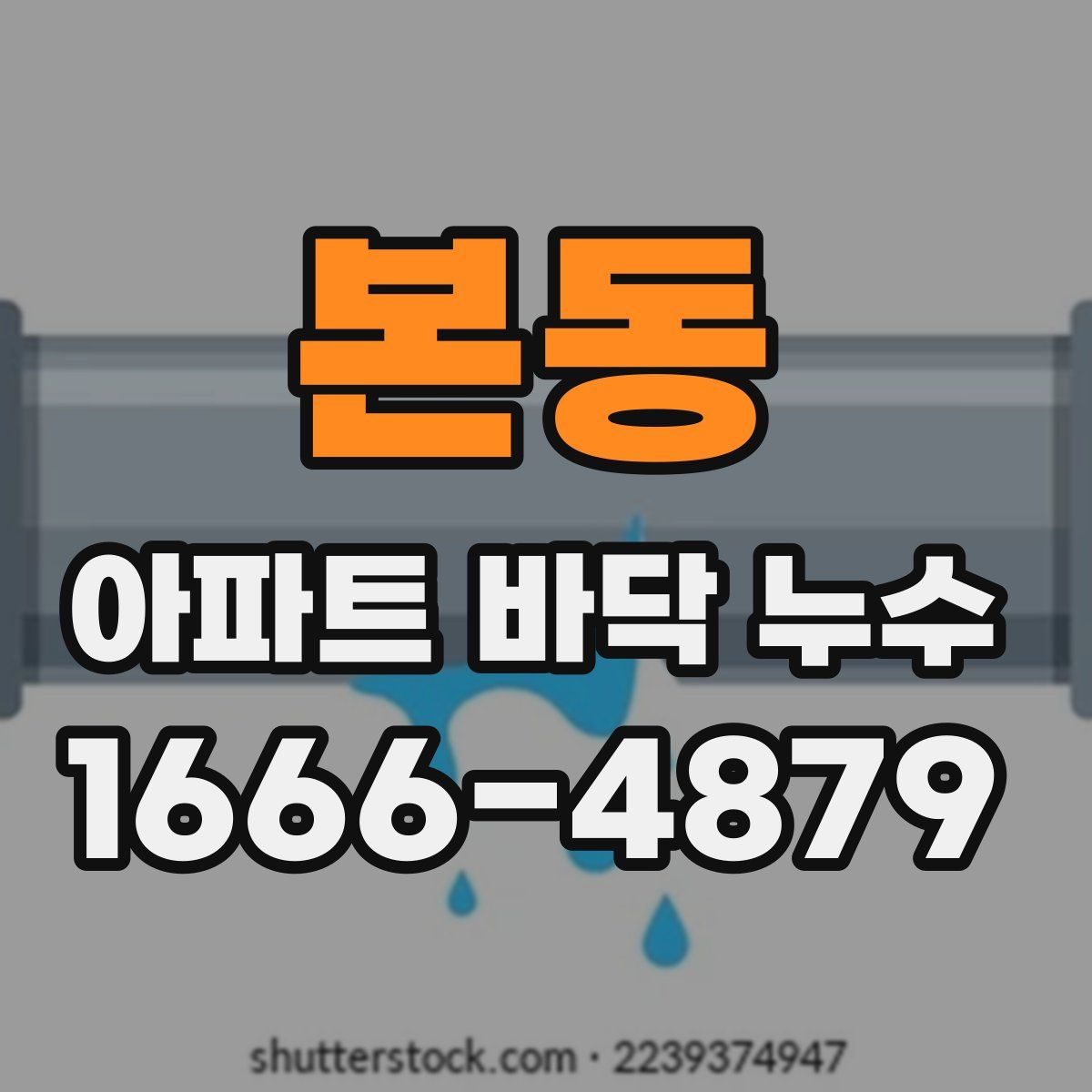 본동 아파트 바닥 누수