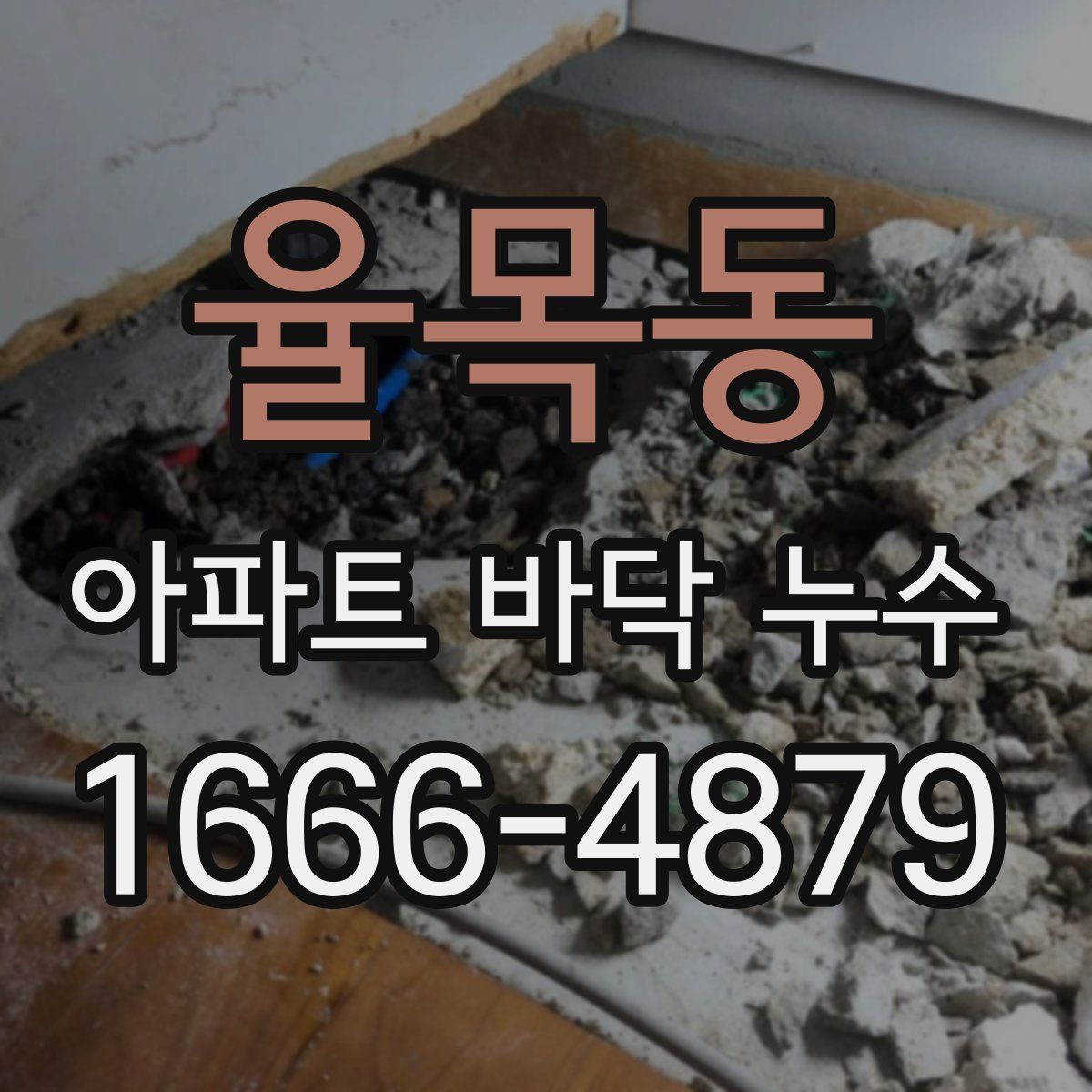 율목동 아파트 바닥 누수