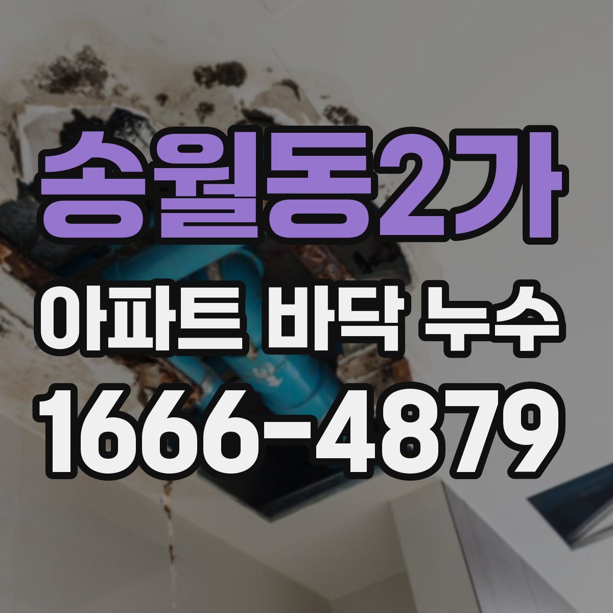 송월동2가 아파트 바닥 누수