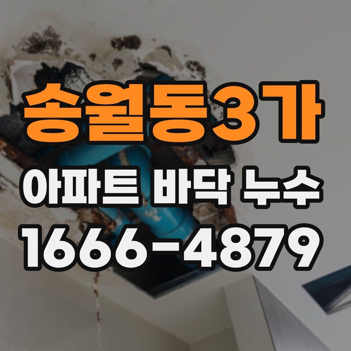 송월동3가 아파트 바닥 누수